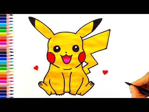 Pikaçu Çizimi - Kolay Çizimler - Pikaçu Nasıl Çizilir? - How To Draw Pikachu