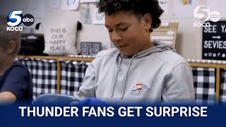 Moore students help Thunder reveal Western Conference Semifinals Game 1 shirts