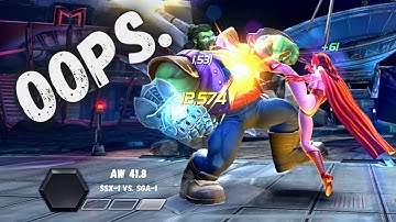 Short and Sweet War | Warlock, Carl, Overseer | AW 41.8 SSx-1 vs SGA-1 | Marvel Contest of Champions