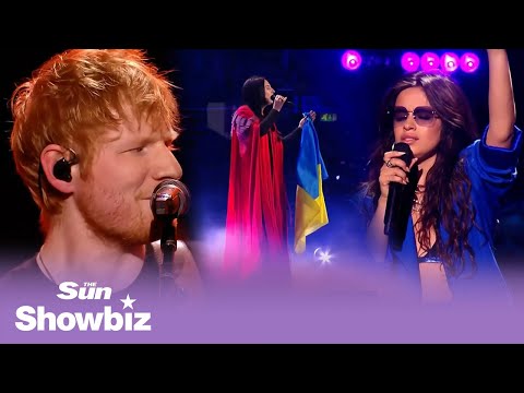 Ed Sheeran, Camila Cabello And Snow Patrol Perform At Concert For Ukraine