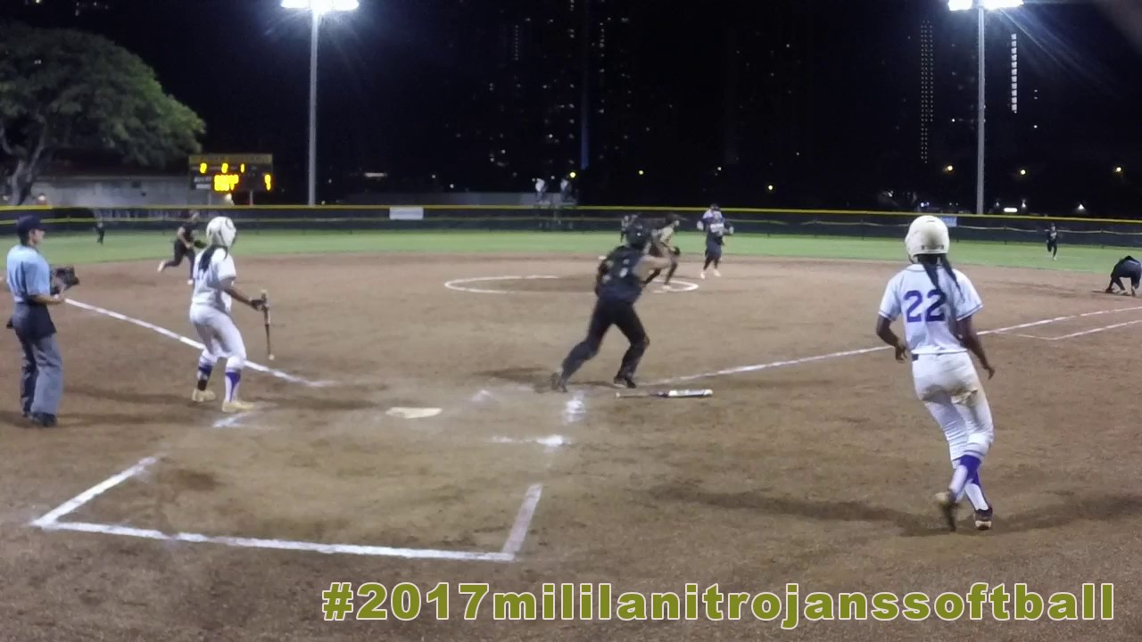 2017 OIA D1 Softball Championship Mililani Trojan highlights YouTube