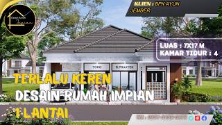 INSPIRASI DESAIN RUMAH 7×17m, Model Minimalis Modern Milik Bapak Ayun– Jember, Super Estetik!