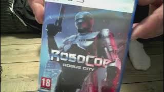 Unboxing Robocop Rogue City PS5 disc