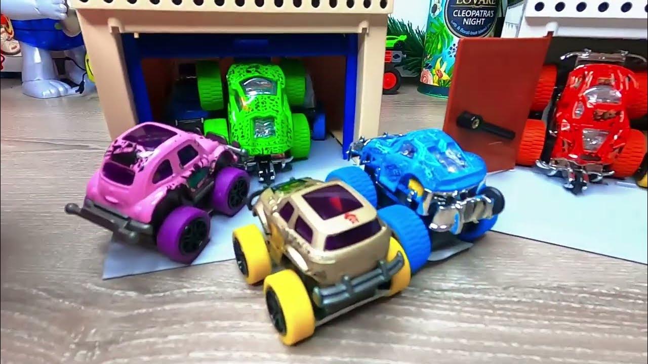 Игрушечный Гараж с красивыми яркими детскими машинками(модельками). 15 ...