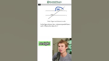 SAT Geometry: Parallel Lines & Angles | Find x in Seconds! #shorts #SATMath #Geometry #ParallelLines