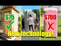 Outdoor Toilet, Shower, Shed, BUILD - NEW TECHNOLOGY!