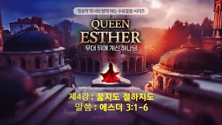 Queen Esther 무대 뒤에 계신 하나님(4) 꿇지도 절하지도 | 정승락 목사 | 베델교회 수요예배