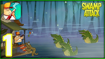 Swamp Attac‪k - Gameplay Walkthrough Part 1 - Episode 1: Levels 1-5 (iOS, Android).