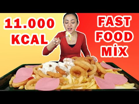 MATT STONIE GİBİ YEMEK 2!-11.000+ KCAL Patso-Soğan Halkası-Kaşar Mix