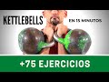 75 Ejercicios con kettlebells en 15 minutos. Compilado de pesas rusas. ケトルベル