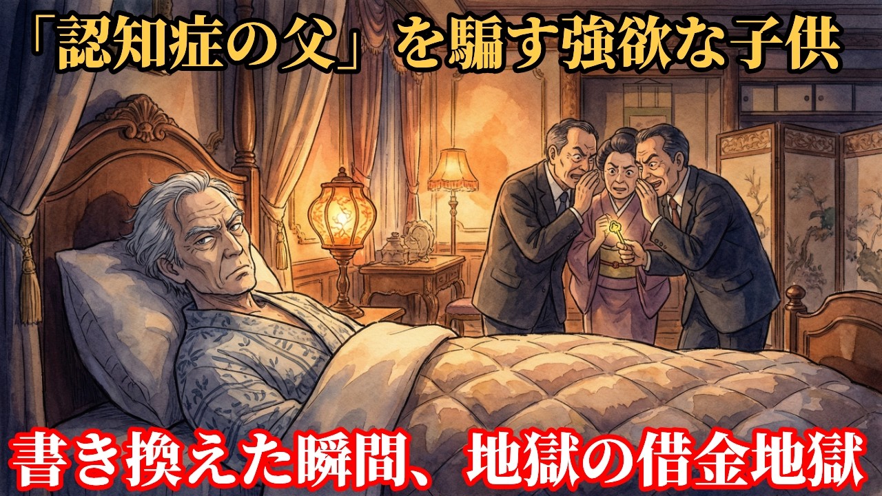 【涙】「認知症の父」を騙した強欲な子供たちの末路。遺言状を書き換えた瞬間、1000億の遺産が“地獄の借金”に変わった衝撃の理由