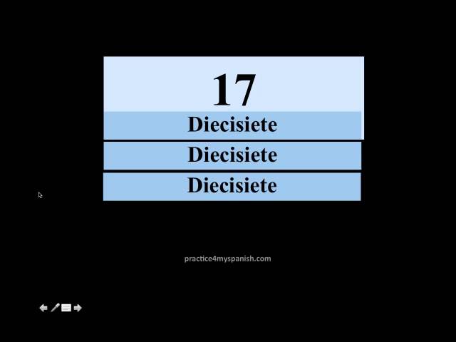 Numbers In Spanish 11 12 13 14 15 16 17 18 19 Mp4 Youtube