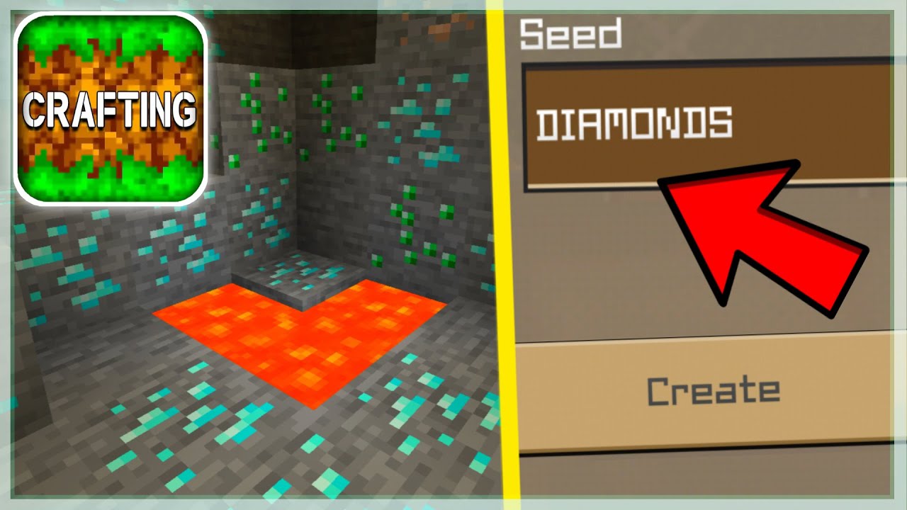 THE BEST DIAMONDS SEED in Crafting and Building YouTube