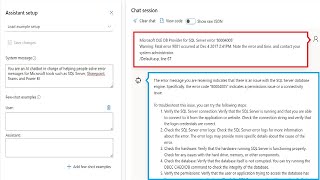 Azure OpenAI ChatGPT for Cryptic Error Messages from Power BI, SQL Server, and Power Apps!