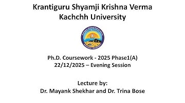 Ph.D. Coursework-2025 Phase1(A) 22/12/2025 - Evening Session (Day 7)