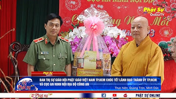 BTS GHPG VIỆT NAM TP.HCM CHÚC TẾT LÃNH ĐẠO THÀNH ỦY TP.HCM VÀ CỤC AN NINH NỘI ĐỊA BỘ CÔNG AN