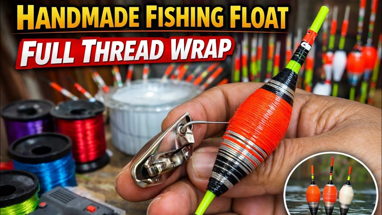 Handmade Fishing Float – Full Thread Wrap Crafting Live