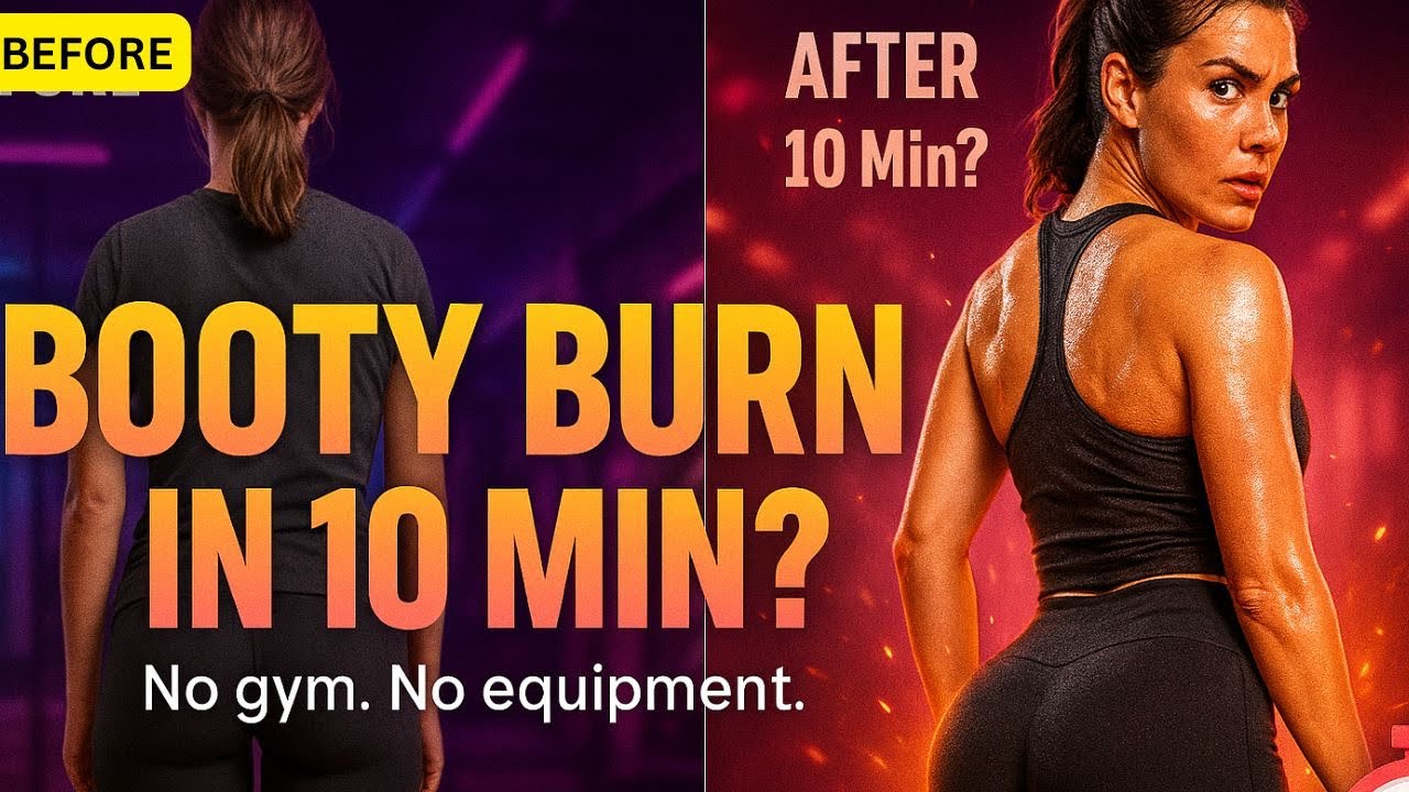 Booty Burn Workout | Tone & Lift Your Glutes at Home - YouTube