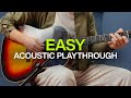 Easy | Official Acoustic Guitar Playthrough | @elevationworship