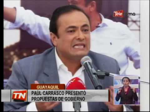 PAUL CARRASCO PRESENTÓ PROPUESTAS DE GOBIERNO