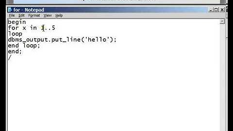 Oracle pl sql tutorial - FOR LOOP in PL_SQL #20