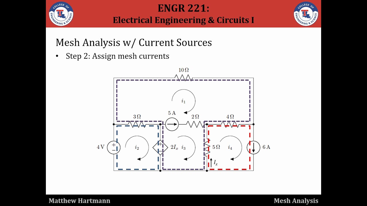 ENGR 221 - Lecture 7 - Mesh Analysis - YouTube