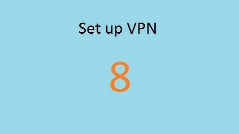 Setup VPN in Windows 8 by AvoidErrors