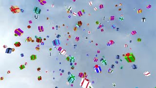 Element 3d - Presents in the Sky Animation