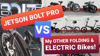 JETSON BOLT PRO | DAHON Speed D7 | Vilano Atom Electric Folding bike - COMPARED + Accessories