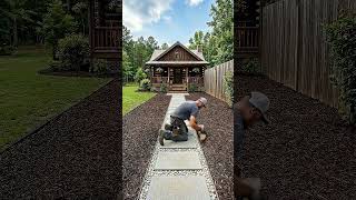 Stepping Stone Walkway Build 🌿🏡