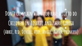 12/19/2021 Children's Presentation - Don't Complain When You Have a Job to Do