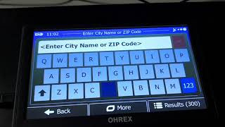 How to Search an Address of USA in OHREX Sat Nav GPS Navigation