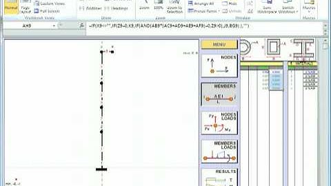EXCsta.xls - 2D Frame Analysis