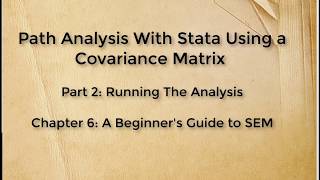 Celebrity Using Covariance Matrix for Path Analysis in Stata (Part2) Net Worth