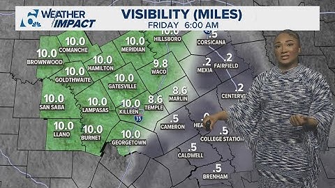 Foggy Friday ahead as cold front moves in | Central Texas Forecast