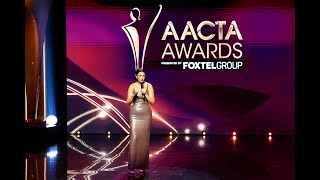 Celeste Barber opens the 2026 AACTA Awards presented by Foxtel Group