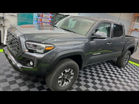 Toyota Tacoma Dark Carbon Window Tint 5% 20% 35%