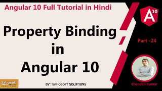 Property Binding in Angular 10  : Angular 10 Full Tutorial in Hindi