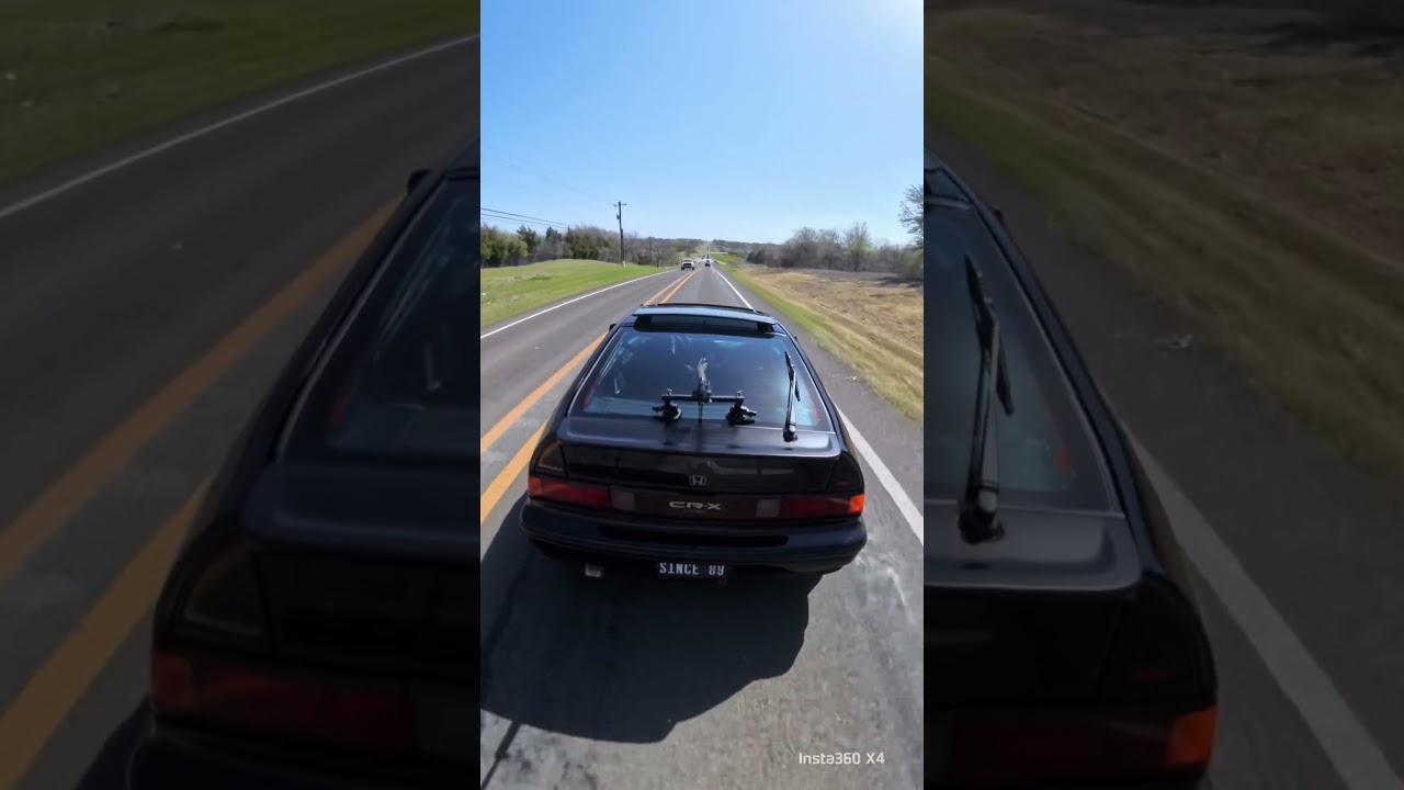 He doesn’t drive it, he commands it. 1989 CRX Si, K20 swapped, 225HP. Built different, driven harder