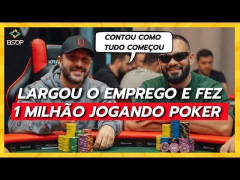 Largou emprego comum e hoje vive do Poker (contou como tudo começou) | Poker de Milhões Ep 07