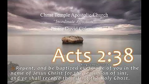 Pastor David Coleman - "Inordinate Affection" Thursday Night Service 05-28-20