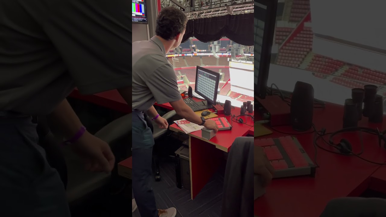 Pressing the Florida Panthers Goal Horn Button!