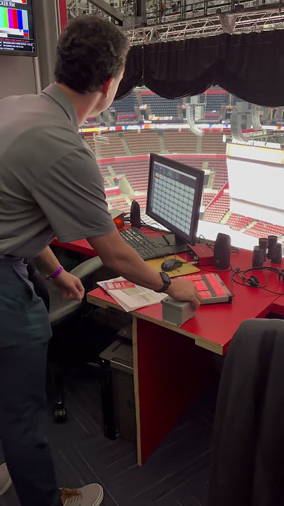 Pressing the Florida Panthers Goal Horn Button!