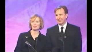 Alan Rickman at the Variety Club Showbiz Awards 2001