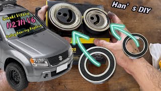 How to Replace the Idler Pulley on Suzuki Vitara V6 H￼27A (2006-2014)Serpentine Belt Bearing Diagram