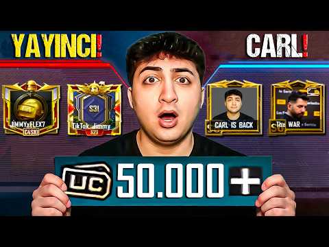 YAYINCI BENİMLE DALGA GEÇTİ... 50.000 UC İDDİALI VS ATTIK! | PUBG Mobile