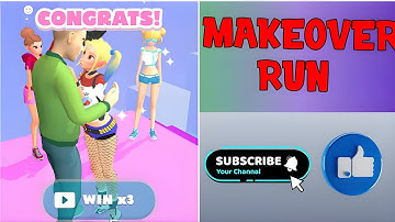 Makeover Run Gameplay Video || All MAX LEVEL || #gameplay #ads game