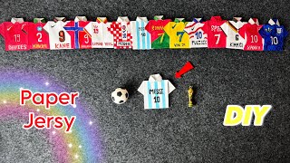 How to make Football paper jersy | paper t-shirt 👕 | paper craft | DIY | FIFA World Cup 2026 Craft