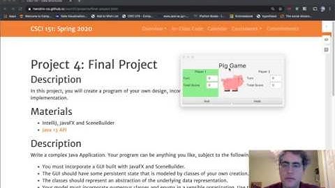Pig Dice Game using JavaFX - 1: Die and Player Classes