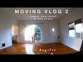 Empty apartment new place  transition phase moving vlog 2 los angeles